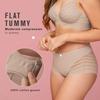 Nahtlose Hohlstreifen-Kontroll-Slips für Damen mit hoher Taille, Eisseide, Po-Lifter-Höschen, Plus-Size-Shapewear