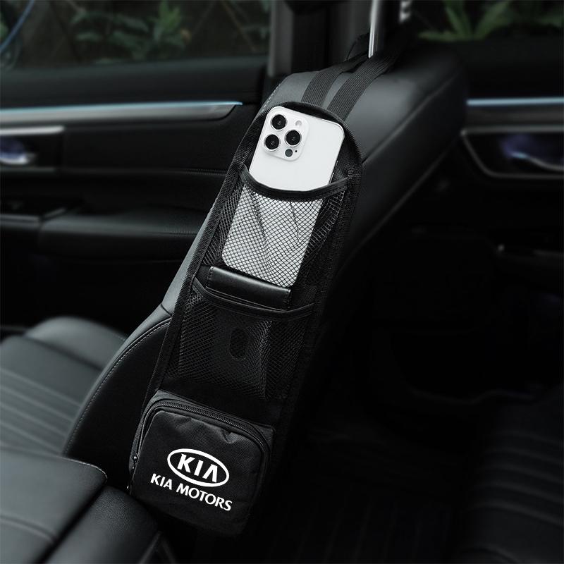 

2026 Hot Car Sticker Car Seat Side Hanging Bag Mesh Pocket for KIA sportage ceed sorento cerato optima picanto rio soul k3 k5 st