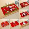 Home Decor Santa Claus Living Room Carpet Outdoor Carpet Xmas Doormat Floor Mat Christmas Mat