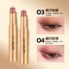 One-Stroke Gradient Lazy Three-Color Eyeshadow Stick Matte Fine Shimmer Pearlescent Highlighter Eyeshadow Pen for Beginners Women