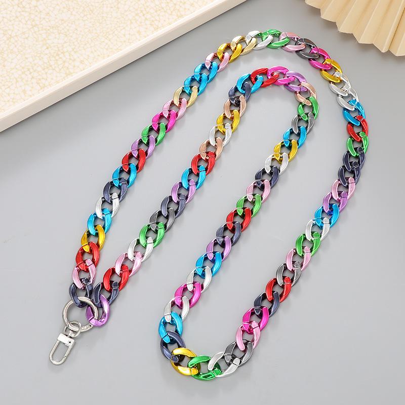 Yilian Schmuck Acryl Geflochtene Umhänge-Handy- und Taschenkette