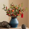 Simulated Pomegranate Fruit Branches for Home Soft Furnishings, Foam Fruit Decorative Flower Arrangement Ornaments