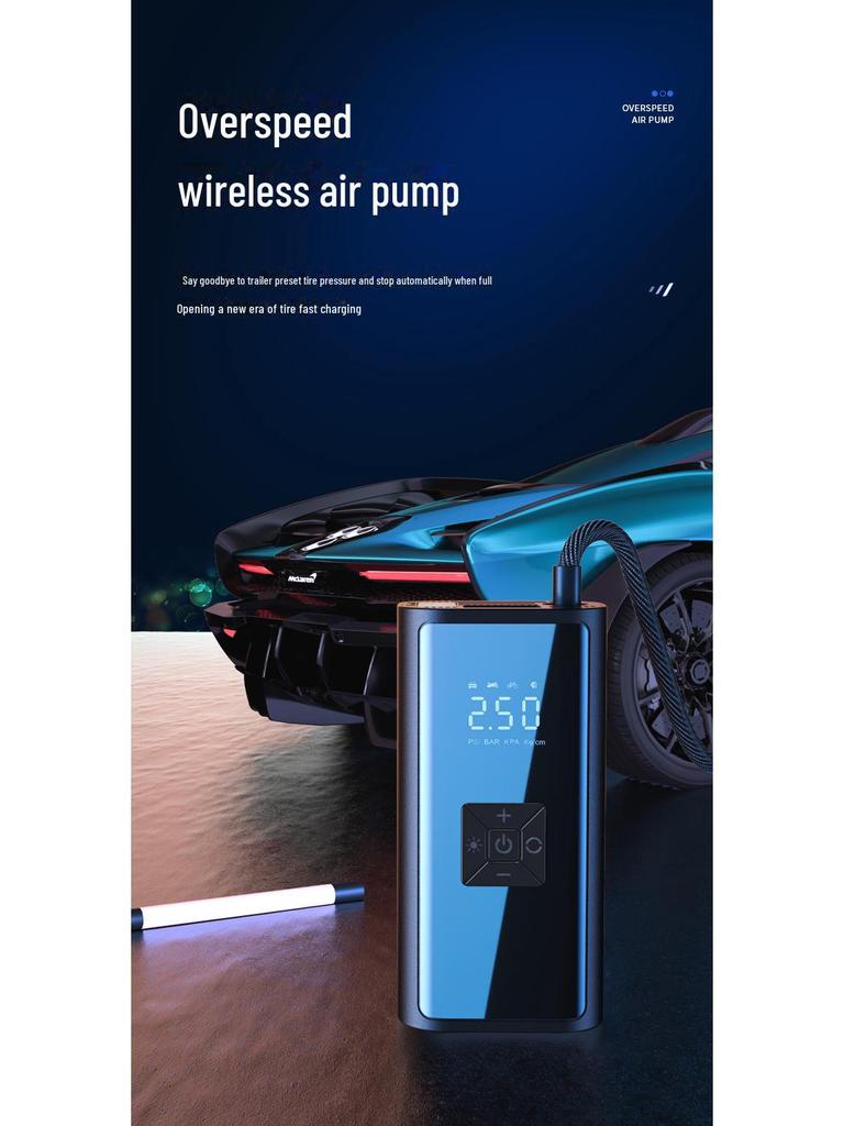 Wireless USB Rechargeable Lithium Car Tire Air Pump