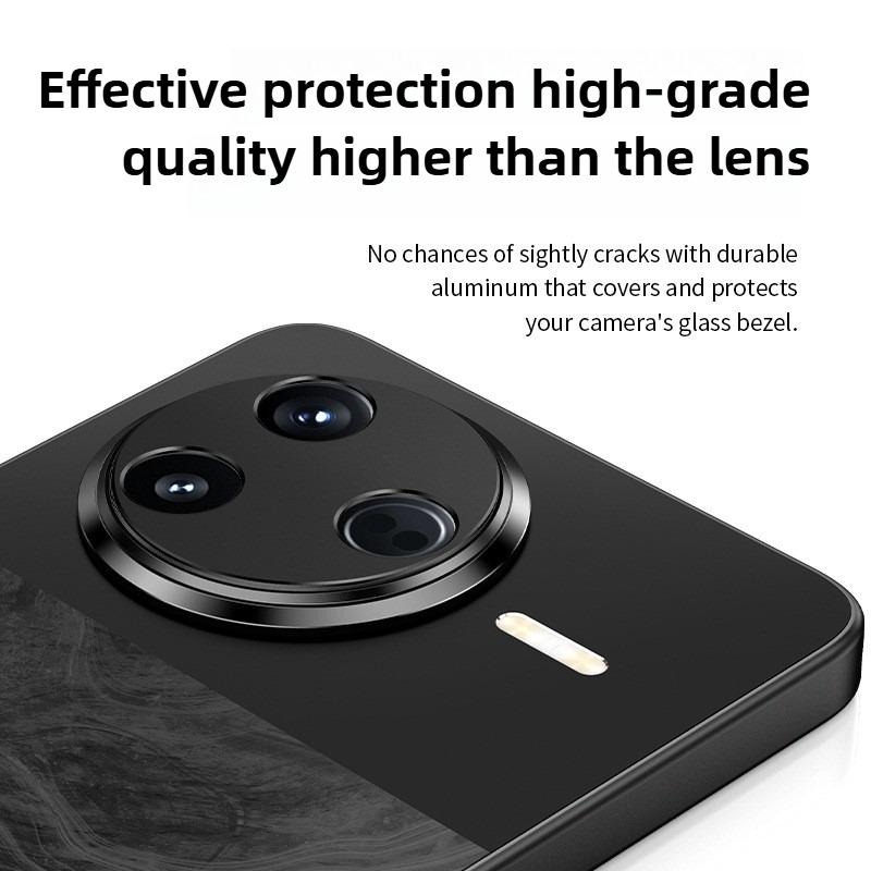 KALEBOL KLB-LPC005 For Xiaomi Poco F7 Pro 5G Hollow Lens Protector Aluminum Alloy Phone Camera Bezel Cover