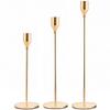 3Pcs Rust-proof Luxury Candlestick High Footed Candle Containers  Christmas Decoration