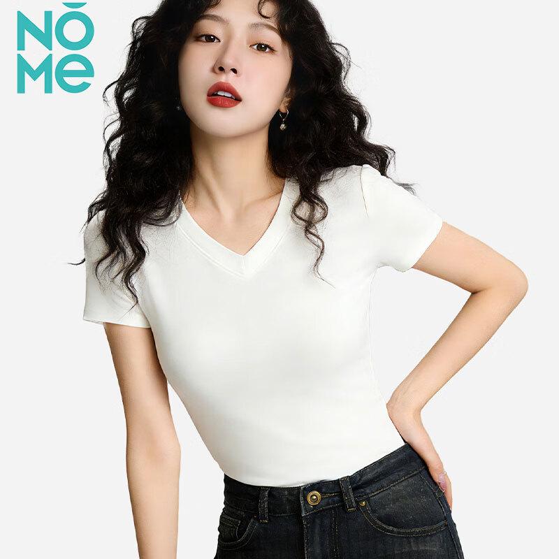 NOMe Women s Basic V-neck Short Sleeve T-Shirt 2XL