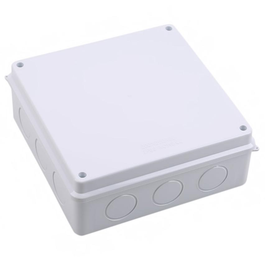 Boîte de jonction étanche ABS Blanche Extérieure 1 Pièce Boîte Universelle Scellée pour Projet Électrique