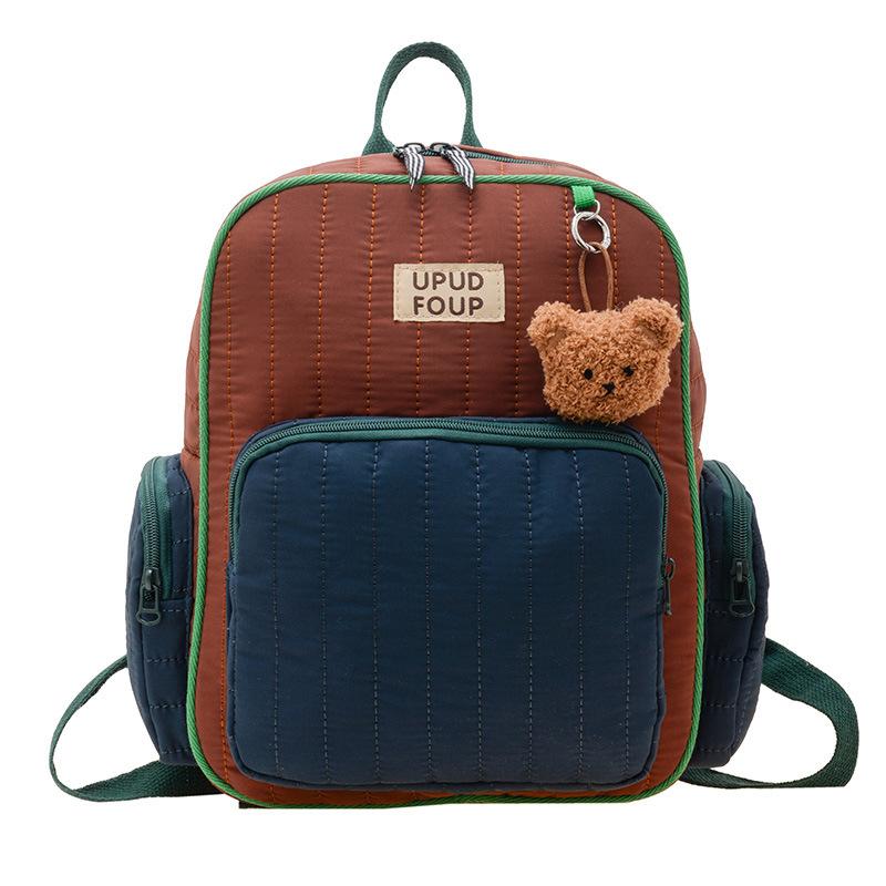 

Cartoon Schoolbag - Little Boy s Cute Backpack for Both Shoulders - Little Girl s Parent-child Backpack small