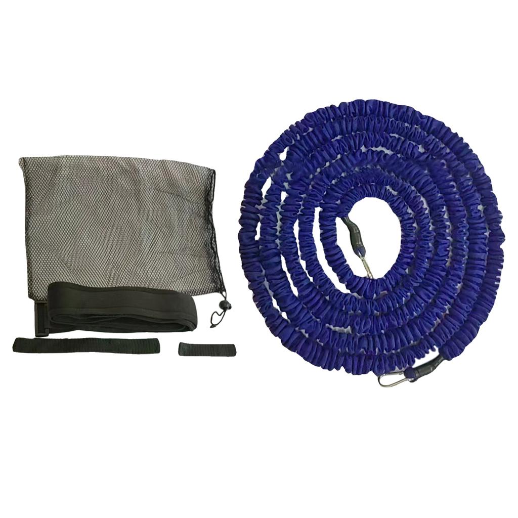 4M Schwimmgürtel Verstellbar Schwimmtraining Widerstand Elastischer Gürtel Trainingsgerät Sicherheits-Schwimmgürtel Schwimmleine Elastisches Seilband