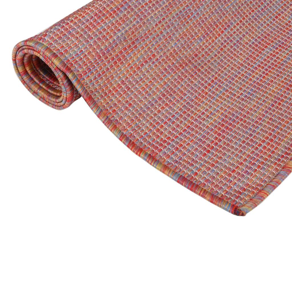 Flatweave Outdoor Rug, 80X150 Cm, Red