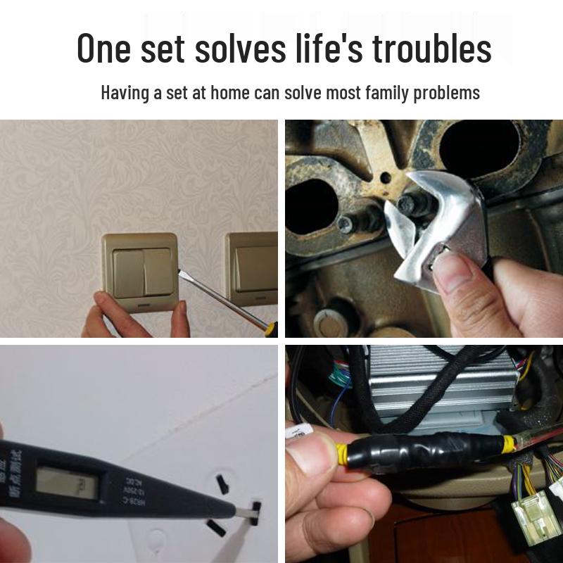 Multifunctional Household Toolbox Set: Screwdriver, Pliers, Wrench for Daily Repairs and Organization