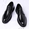 Men's Classic Loafers with Platform Heightening Feature. Business Formal Leather Shoes for Formal Occasions. Conference Shoes.