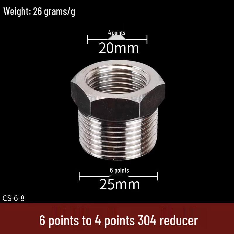 304 Stainless Steel Tee Elbow Water Pipe Fittings with Male/Female Threads
