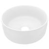 VidaXL Round Luxury Washbasin Countertop Toilet Sink Hand Basin Bathroom Cloakroom Kitchen Home Interior White 147009
