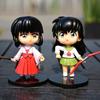 New Inuyasha Anime Figure Higurashi Kagome Miroku Sesshoumaru Action Figure Q Version Toys Pvc Model Doll  Gifts for Kids