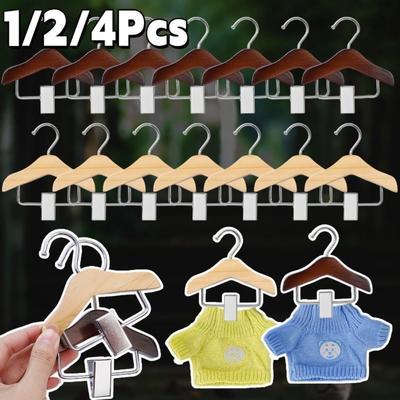 Cintre pour Enfants en Bois Massif Porte-Manteaux Antidérapant Cintre Mini Durable