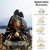 1PC Custom Name Golden Spider Emblem Outdooor Flannel Blankets Throw Blanket All-Season Throw Gift Bedspread for Couch, Bed, Camping Holiday Birthday 