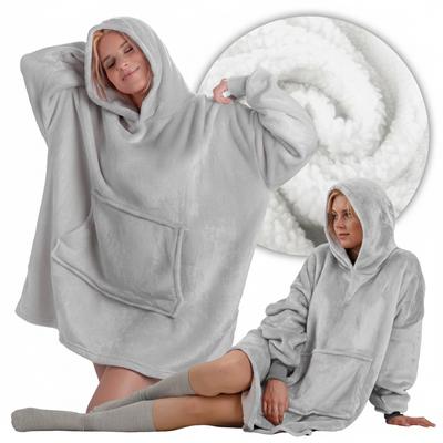 Kocoblouse Tv Blanket Hoodie Long Women's Men's Soft Unisex Bathrobe