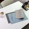 Nordic washable placemat waterproof anti-scalding and heat-insulating mat home high temperature resistant leather placemat spot