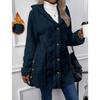 Women S Hooded Fleece Cardigan Long Sleeve Casual Warm Coat
