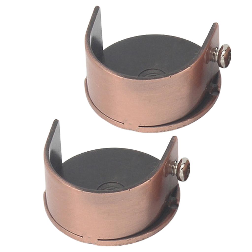 Set Staffe per Bastone Tenda Montaggio a Parete Supporti per Tenda per Aste da 28 mm Design Moderno Facile Installazione