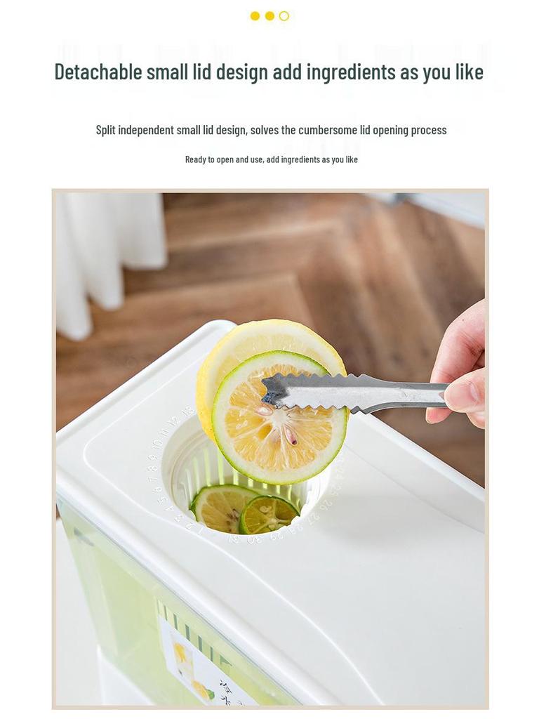 Velkokapacitní konvice na studenou vodu odolná vůči vysokým teplotám s kohoutkem na džus, čaj a vařenou vodu