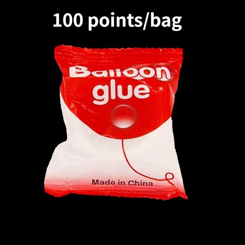100 Ballon-Zubehör Klebepunkte Befestigen Ballons an Decke oder Wandaufklebern Geburtstagsfeier Hochzeitsdekorationen Partyzubehör