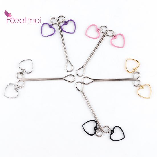 Breast Clamp Clip Comfortable Long Metal Love Heart Shape Breast Lifespan