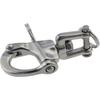 keehui Pair of 2-3/4inch Jaw Swivel Snap Shackle 316 Stainless Steel for Sailboat Spinnaker Halyard