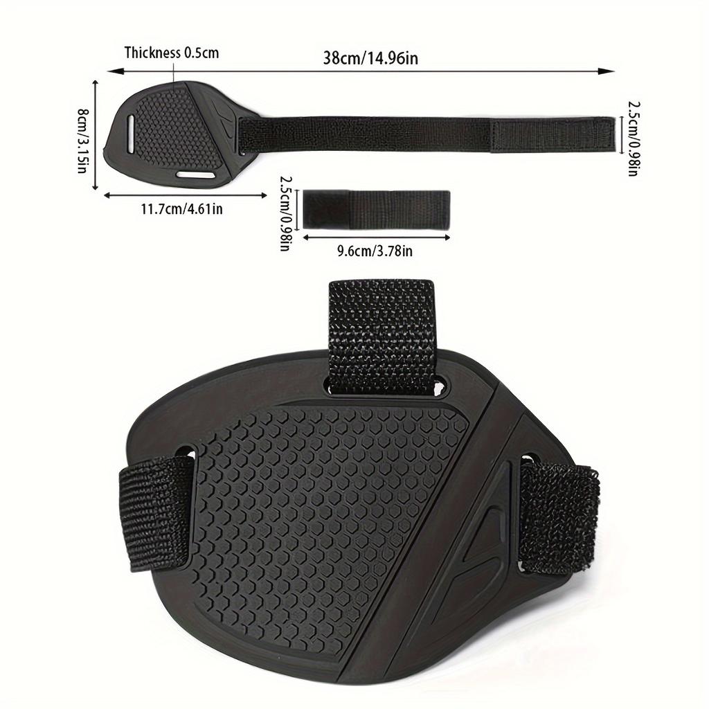 Motorcycle Gear Shift Lever Protector Kit - Durable Rubber Shoe Cover & Pad, Hand Washable