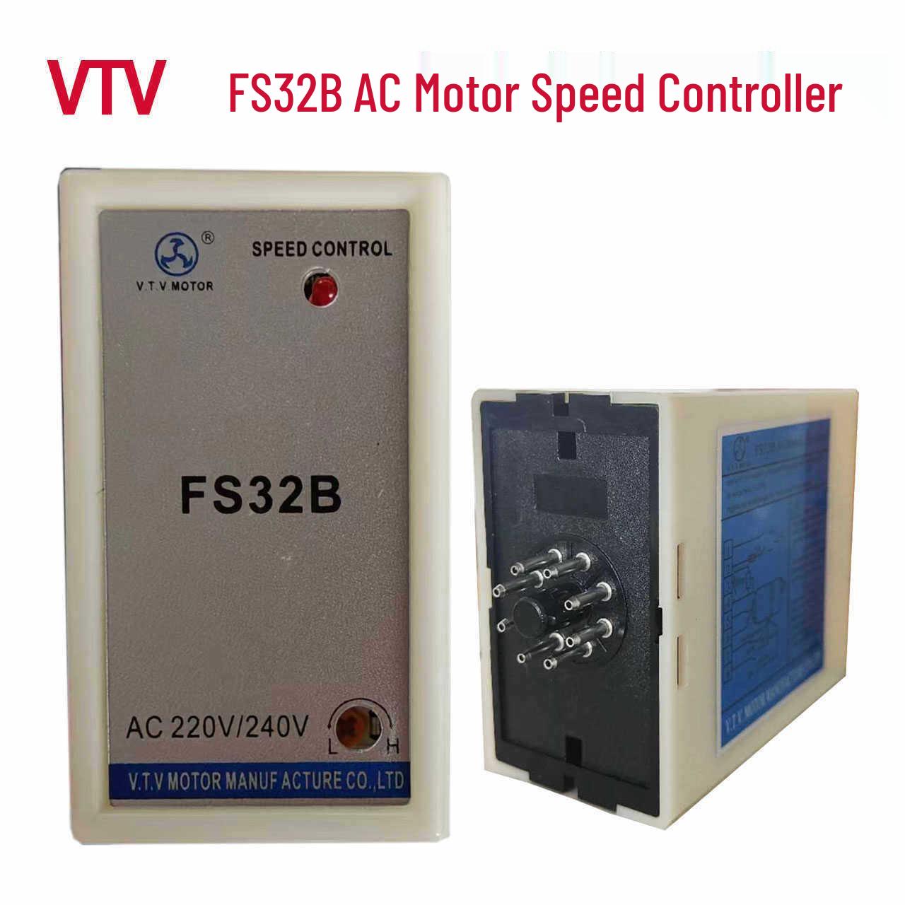 

VTV FS32B Single-Phase AC 220V Motor Speed Controller with Split-Type Switch
