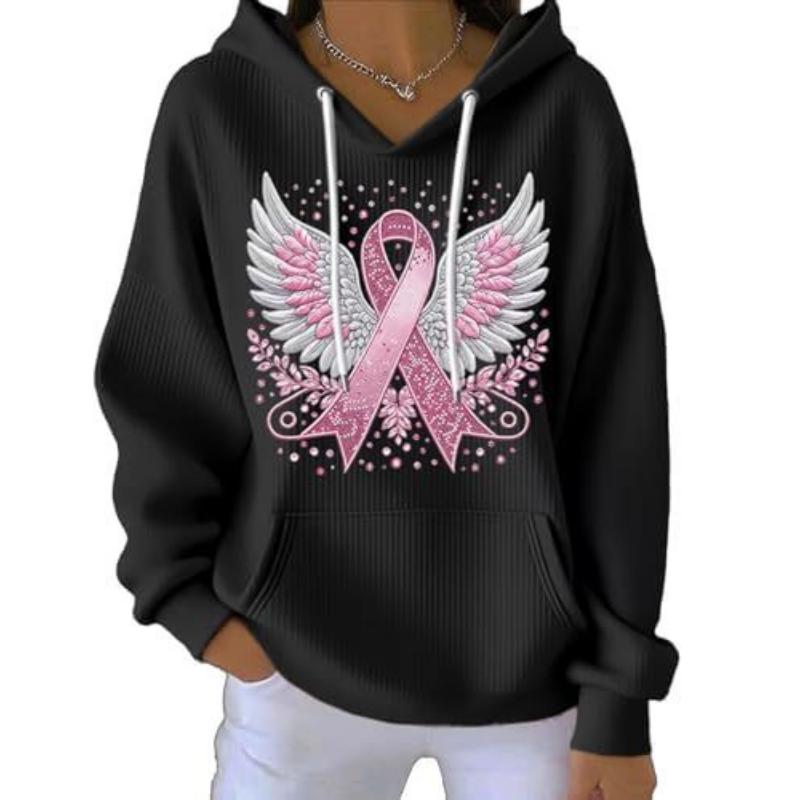 Autumn Women's New Ribbon Wings Color Matching 3D Printing Casual Sweater