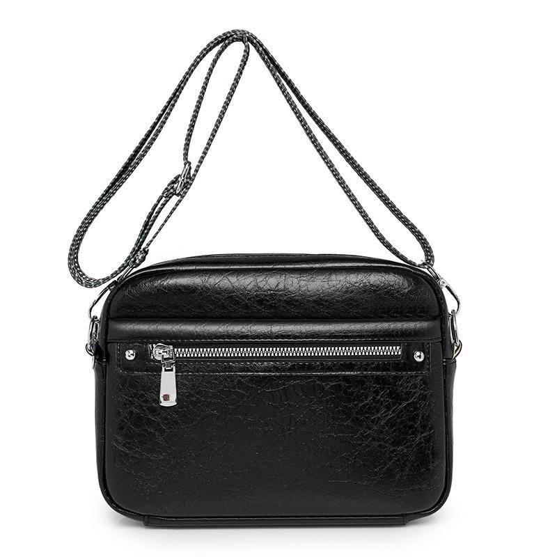 Multi-pocket women's shoulder bag trendy atmosphere simple autumn and winter new broadband messenger