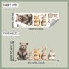 Cartoon Animal Set Self Adhesive Wall Sticker for Bedroom Living Room Entryway Decor