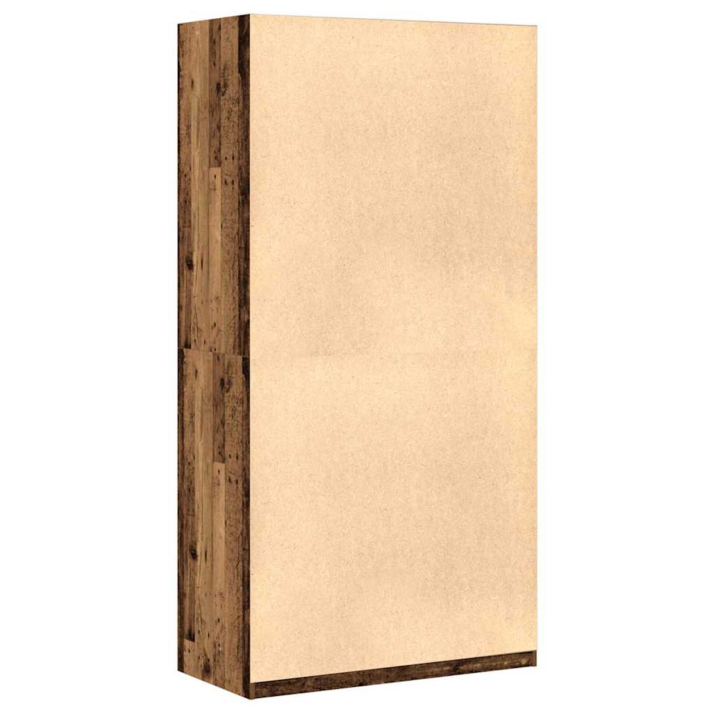 Wardrobe with Vintage Wood Look 100 x 50 x 200 cm Engineered Wood