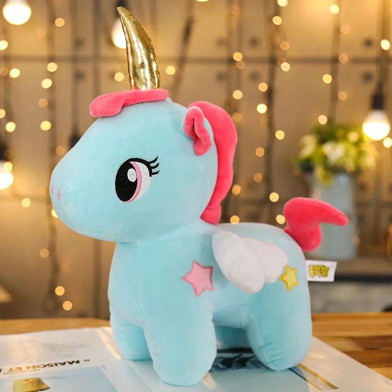 Cute Unicorn Plush Toy Appease Sleeping Pillow Doll Animal Stuffed Plush Toy Birthday Gifts for Girls Children