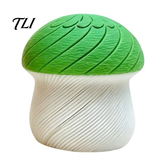 Rotating Mushroom Toy 3D Printed Slippery Figurine, Deformable Fidget Toy, Desktop Twisting Shape Desk Decor for Office and Home Gadgets