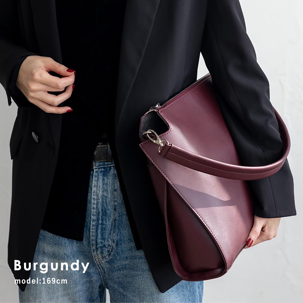 VITAFELICE Minimal Shoulder Bag for Women One-Handle (inb-10208p) (Burgundy)