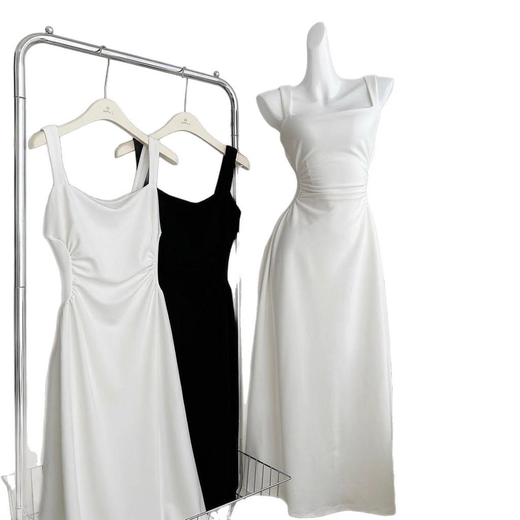 Casual Knit Fabric Long Dress With Tied Dye Pattern For Summer Vacation And Lounge Wear