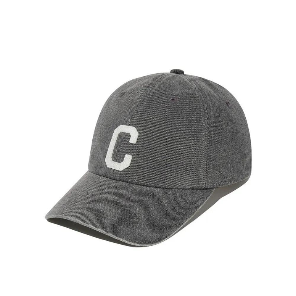 Unisex Washed C Logo B B Cap B1 CO2506CA05 DG BK 1.CO2506CA05 DG/F
