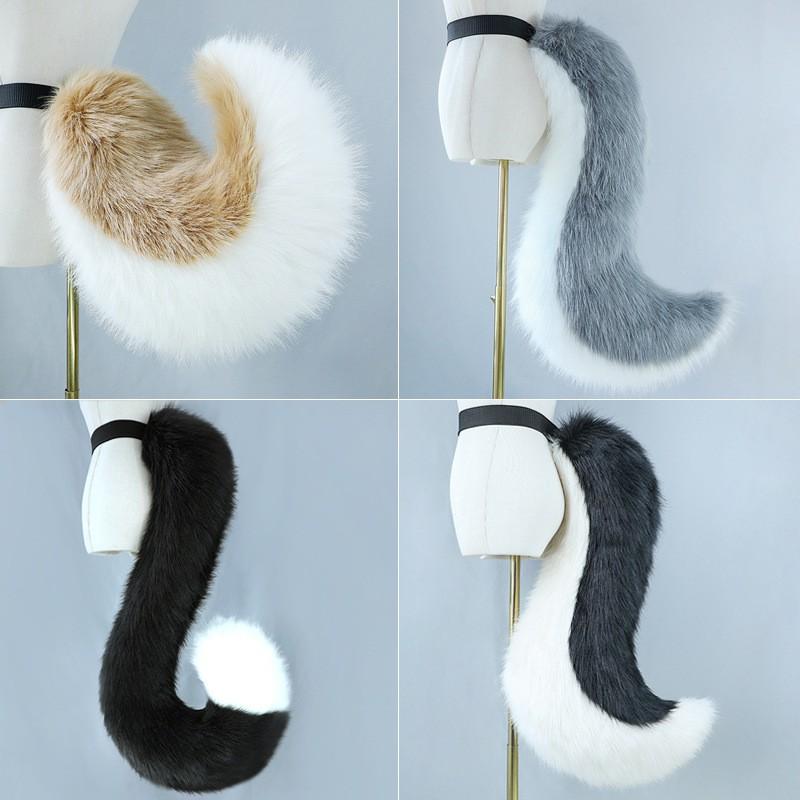 Fursuit Tail Prop Cosplay Costume - Cat Dog Wolf Fox Handmade Plush Accessory Anime Convention Performance