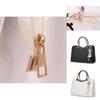 Beautiful Square Vertical Section Handbag With Zipper Opening And Multiple Pockets
