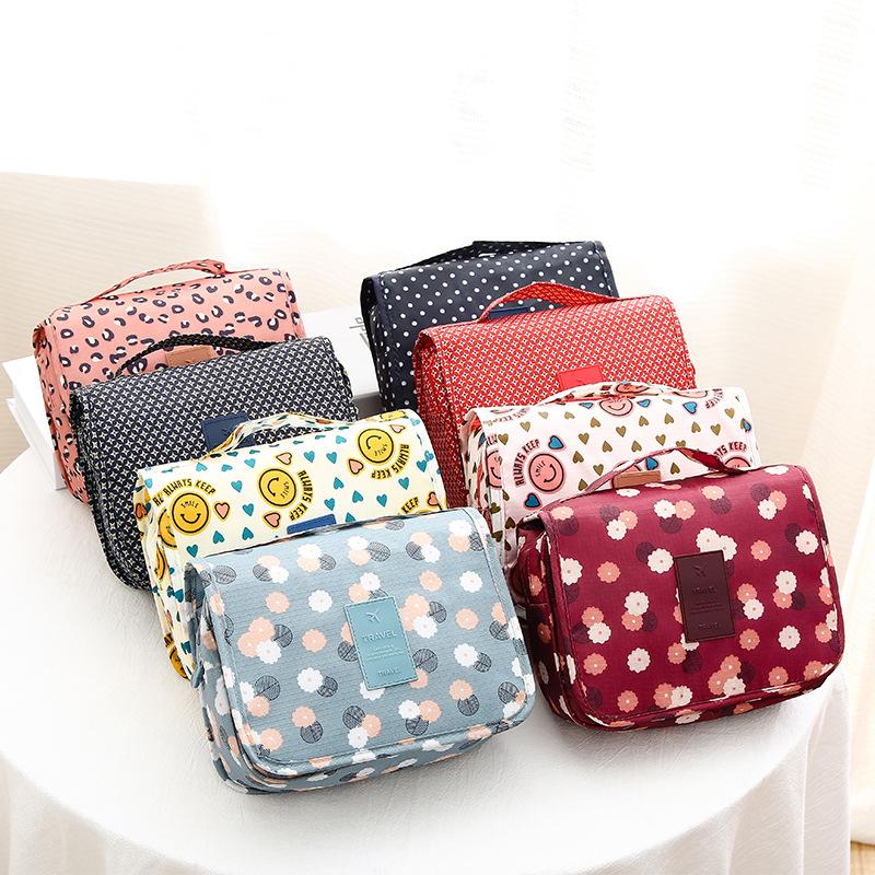 Waterproof Large Capacity Makeup Bag with Hook – Multifunctional Travel Cosmetics Storage