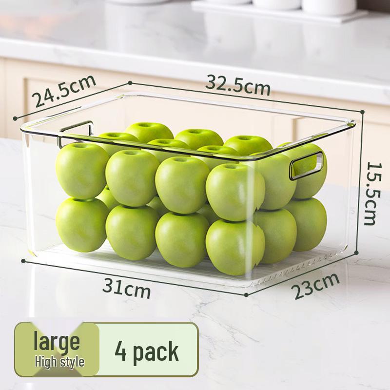Food-Grade Drawer-Style Fridge Storage Box for Fresh Vegetables, Fruits, and Foods