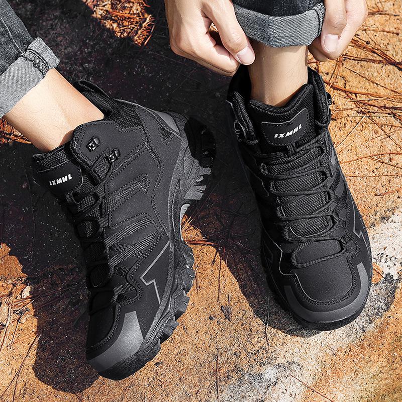 Velká velikost vysoké turistické boty prodyšné cestovní turistické boty protiskluzové a odolné proti opotřebení outdoorové sportovní boty