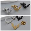 New Devil Bat Brooch Cufflinks Retro Men's Women's Clothing Accessories Eco Friendly Buckle