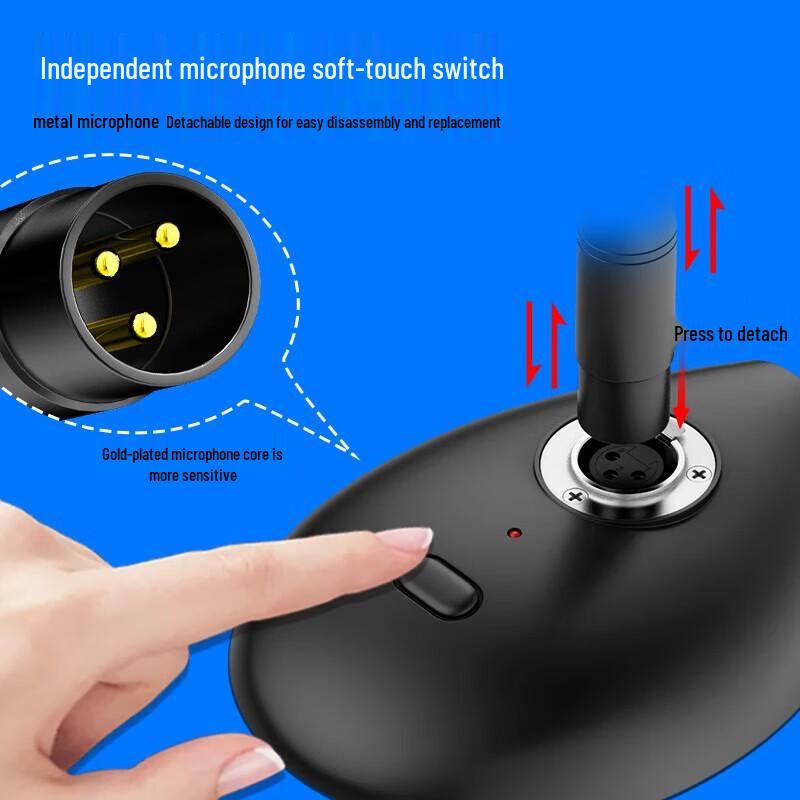 SAST Professional Wired Condenser Gooseneck Microphone H15