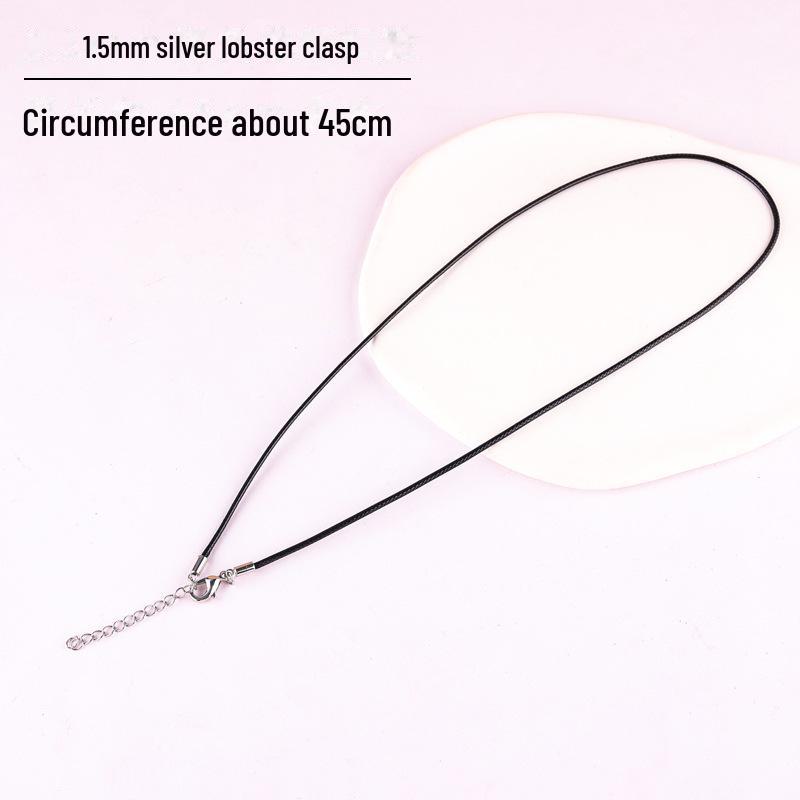 

Ожерелье из вощеной веревки ручной работы с медной пряжкой для нефритового кулона, аксессуары для ювелирных изделий своими руками