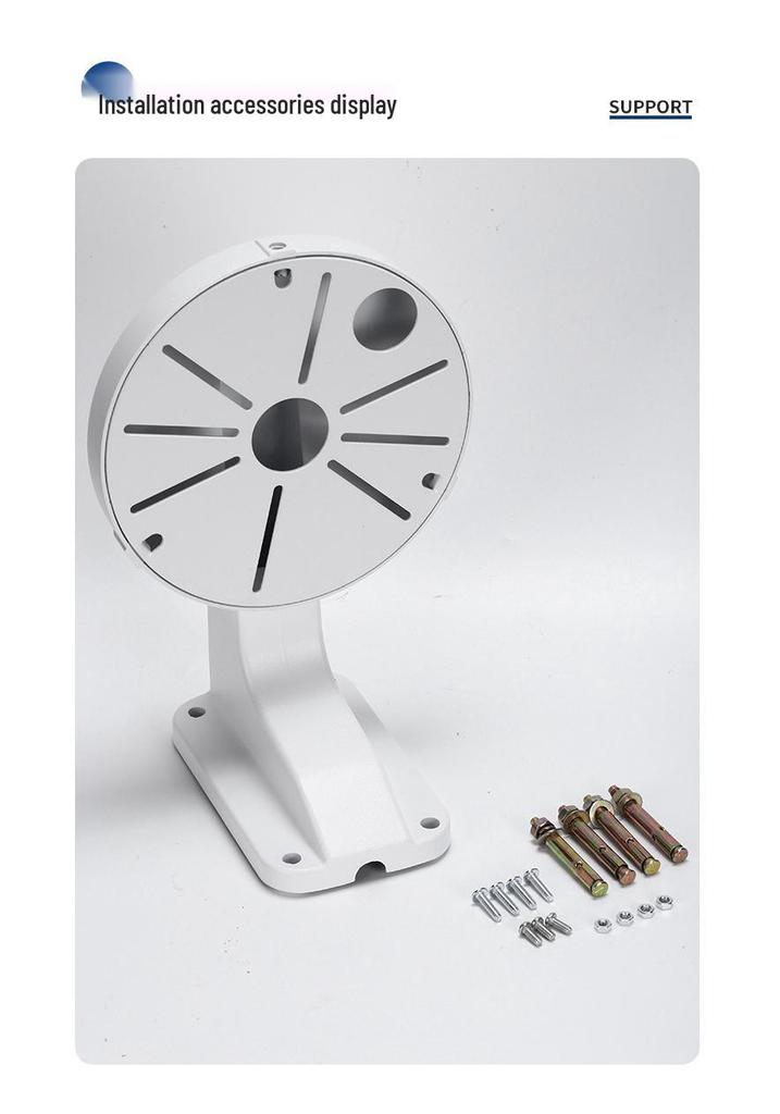 ZSX-1258A Aluminum Universal Dome Mount for Hikvision/Dahua - Outdoor Waterproof Conch Design