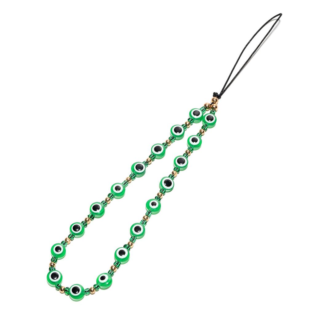Fashion Evil Eye Phone Chain Resin Beads Mobile Phone Strap Colorful Mobile Phone Charm Accessories Jewelry for Women Girls